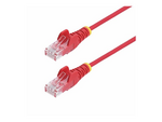 3m Red Slim CAT6 Ethernet Cable, Snagless, 28AWG, LSZH