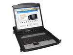 Tripp Lite Series 8-Port Rack Console KVM Switch built in IP w/ 19" LCD 1U
