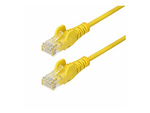7m Yellow Slim CAT6 Ethernet Cable, Snagless, 28AWG, LSZH