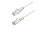 1.5m White Slim CAT6 Ethernet Cable, Snagless, 28AWG, LSZH