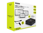 Connect usb-c & usb-a dual video docking station 2 x 2k