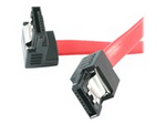 12in Latching SATA to Right Angle SATA Serial ATA Cable (LSATA12RA1)